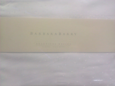 Barbara Barry Bedding, Aurora Pure White King Duvet Cover NEW