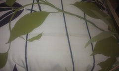 Asian Leaf 8 Piece Queen Comforter Set Bed in a Bag